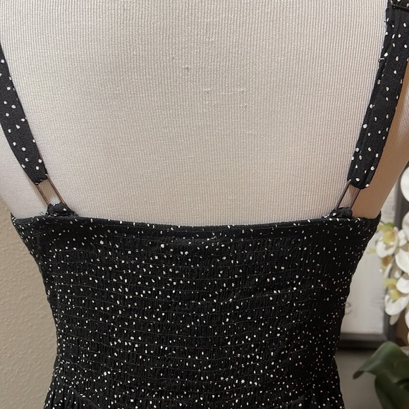 Chic Black Dress with White Dots Sz: L - Picture 9 of 9